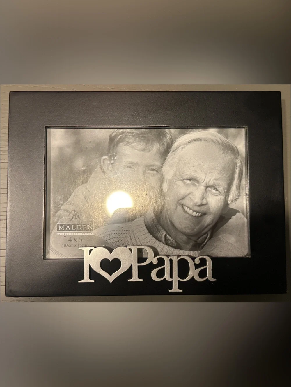Malden Black 'I ♥ Papa' Decorative Photo Frame